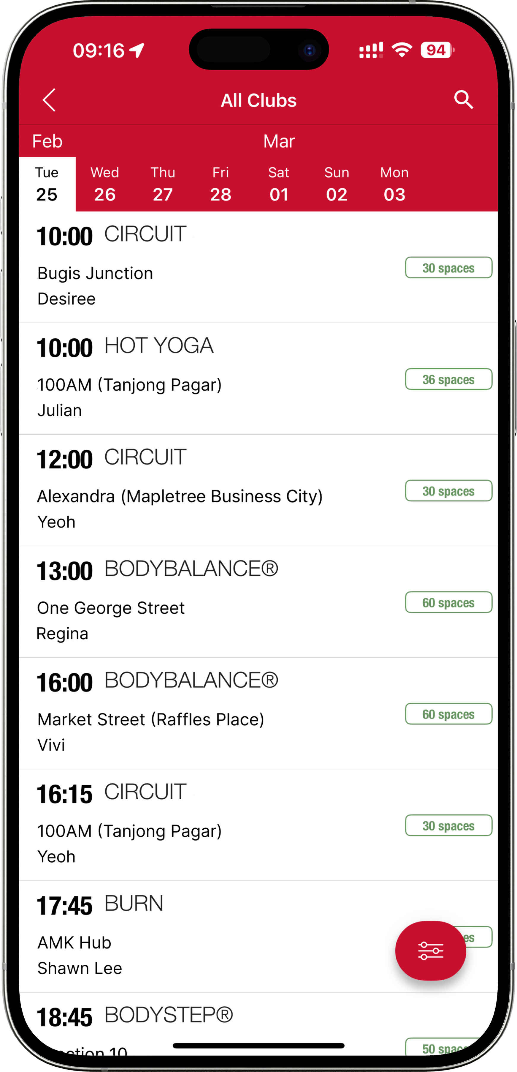 FF SEA App Class Selector
