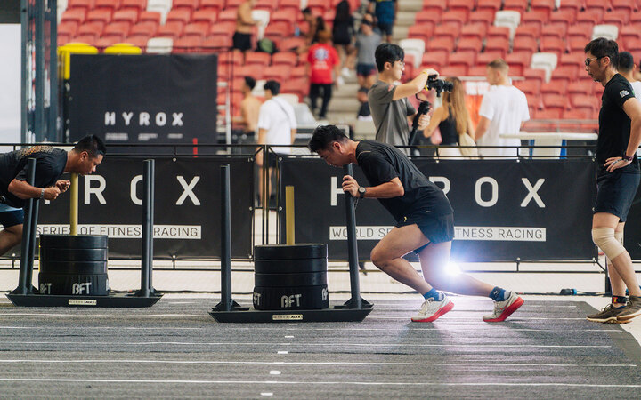 fitness first hyrox sled push