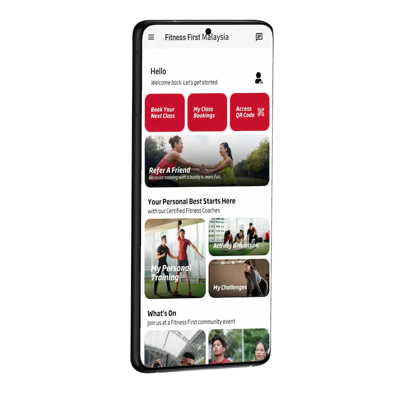 Fitness First SEA mobile app.