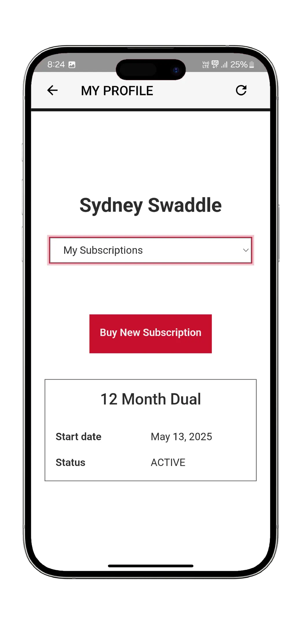 My subscription