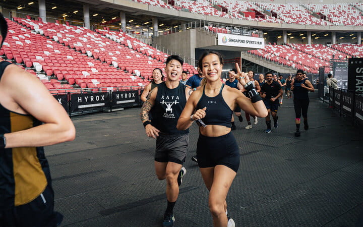 Women competing in the recent HYROX competition in Singapore.