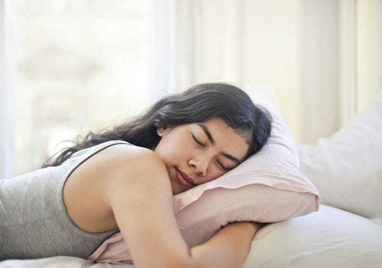 sleeping woman
